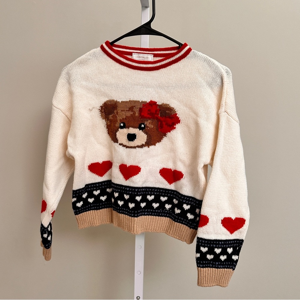 MONNALISA
GIRLS IVORY WOOL KNIT SWEATER size 10 - Picture 2 of 5
